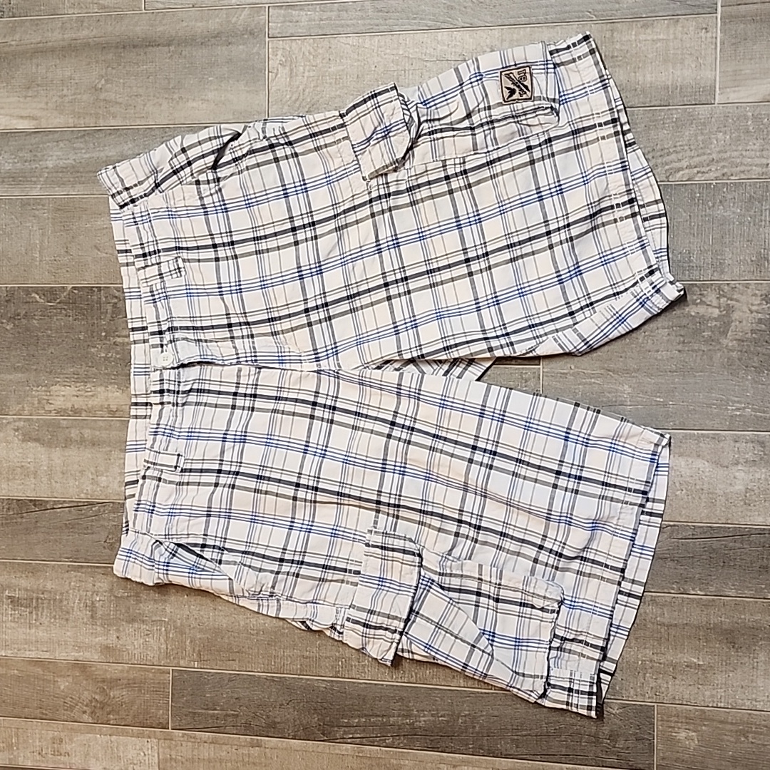 Company 81 Brand Plaid Cargo Shorts